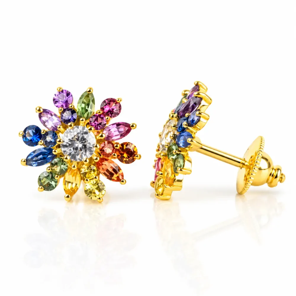 Iris Blossom Studs