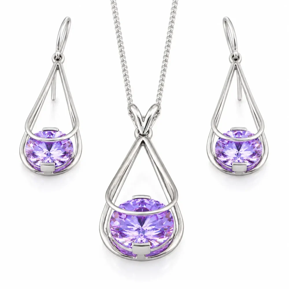 Iris Teardrop Pendant